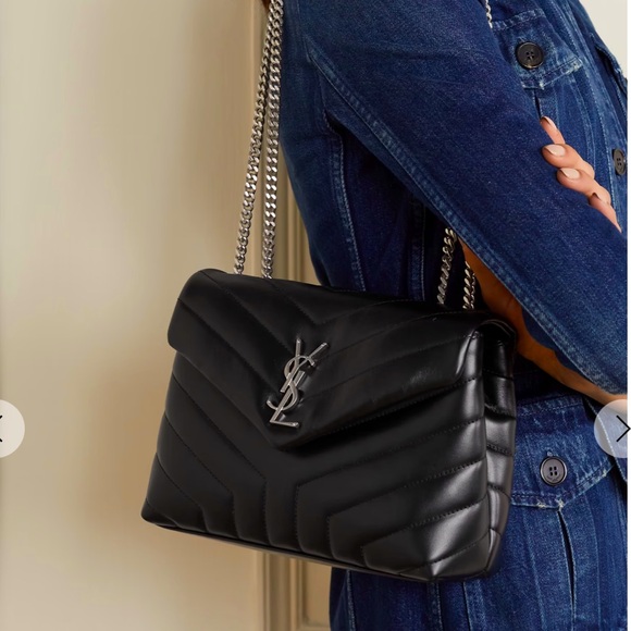Ysl Loulou Small Black with silver Goldwear - Picture 1 of 6